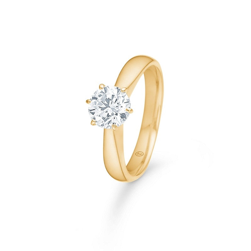 Cassiopeia ring i 8 karat guld med zirkonia fra Mads Z